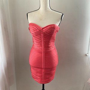 Coral Body-con Dress